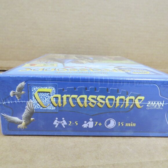 Carcassonne Base Game + The River & The Abbot Mini Expansions Z-Man Games NEW - Picture 6 of 6